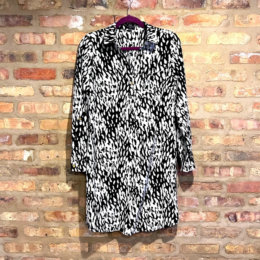 Black and white dress